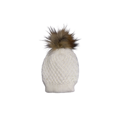 Knitted Beanie - off-white