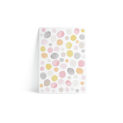 Polka Dots Wall Sticker - Pink