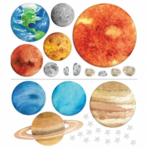 Watercolor Planets