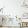 Watercolor Llama  Wall Decal