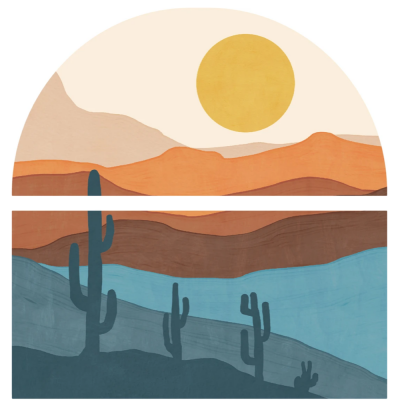 Arizona Sunset Arch Wall Mural