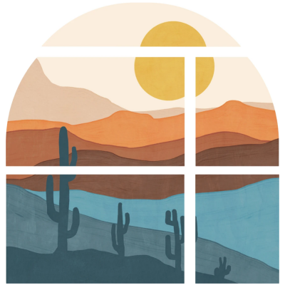 Arizona Sunset Arch Wall Mural