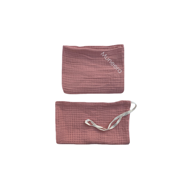 Blanket and Bag Set - Coral