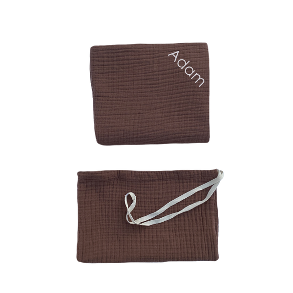 Blanket and Bag Set - Wood