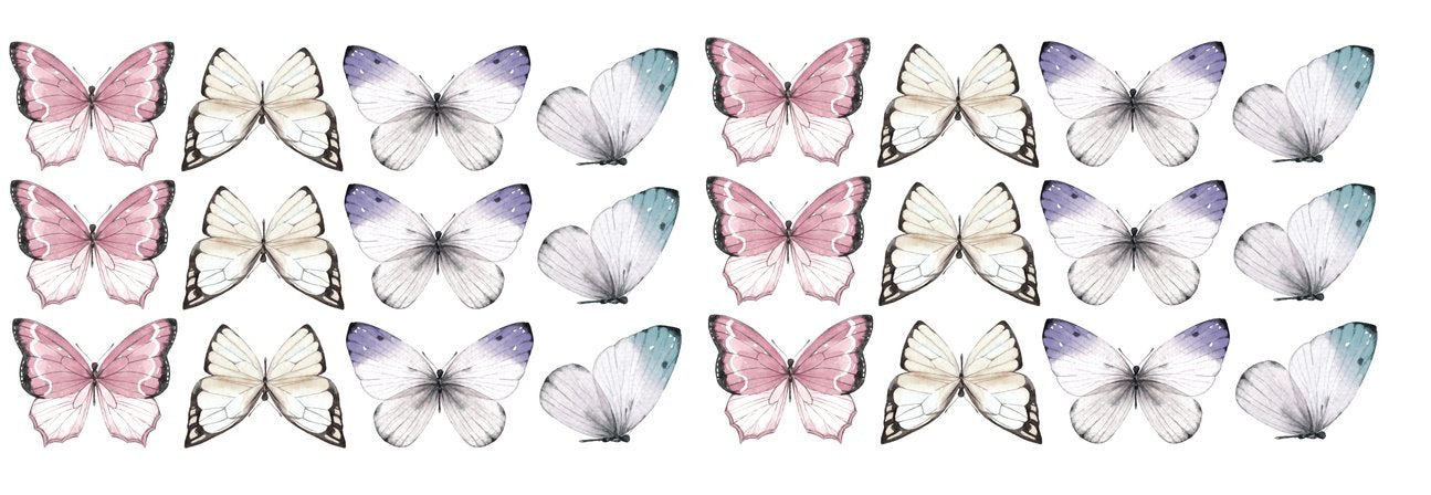 Watercolor Butterfly Decal Set