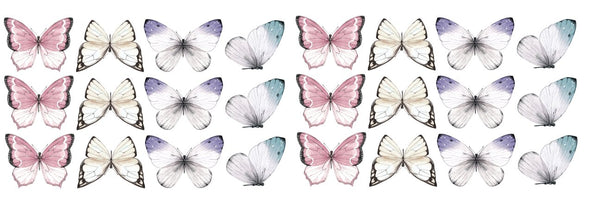 Watercolor Butterfly Decal Set