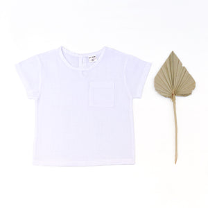 Half Sleeves Top - White