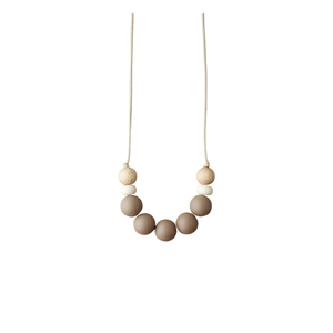 Mommy Teething Necklace - Truffle