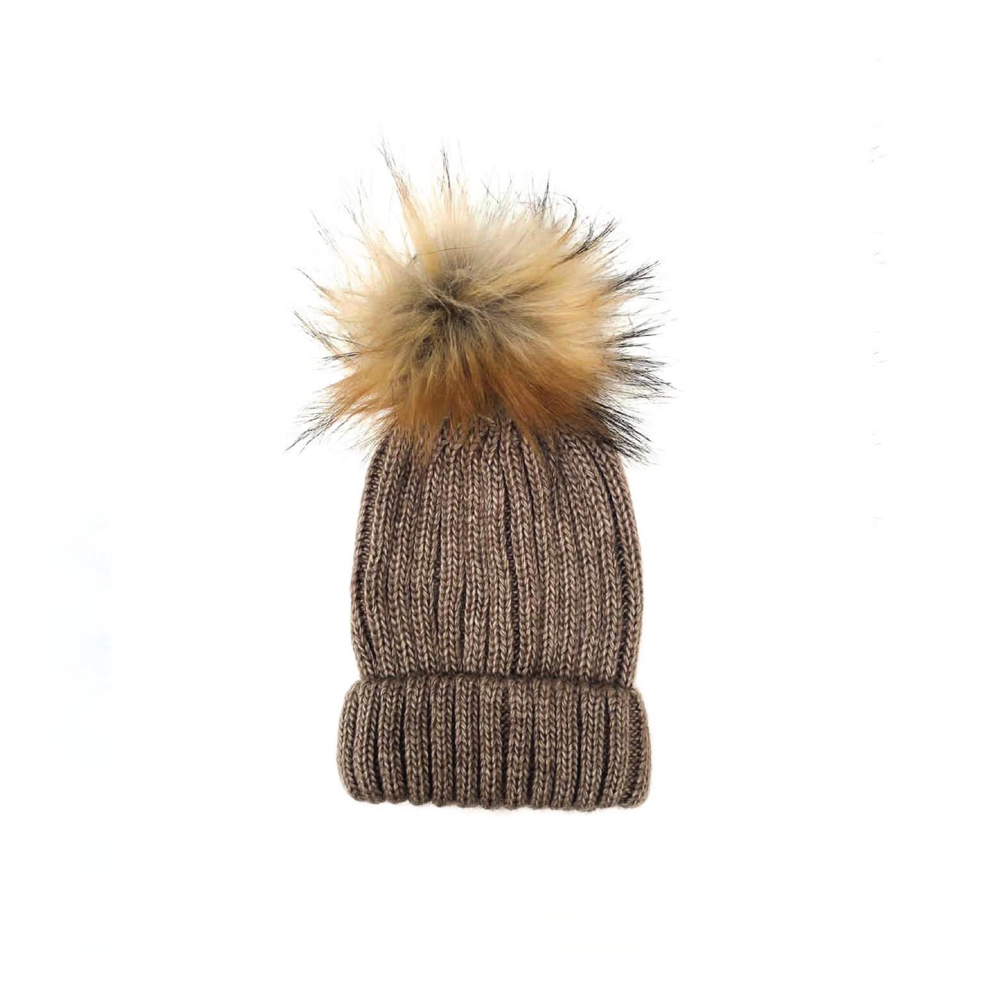 Knitted Beanie - Beige