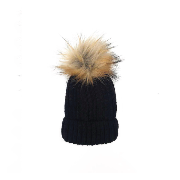 Knitted Beanie - Black