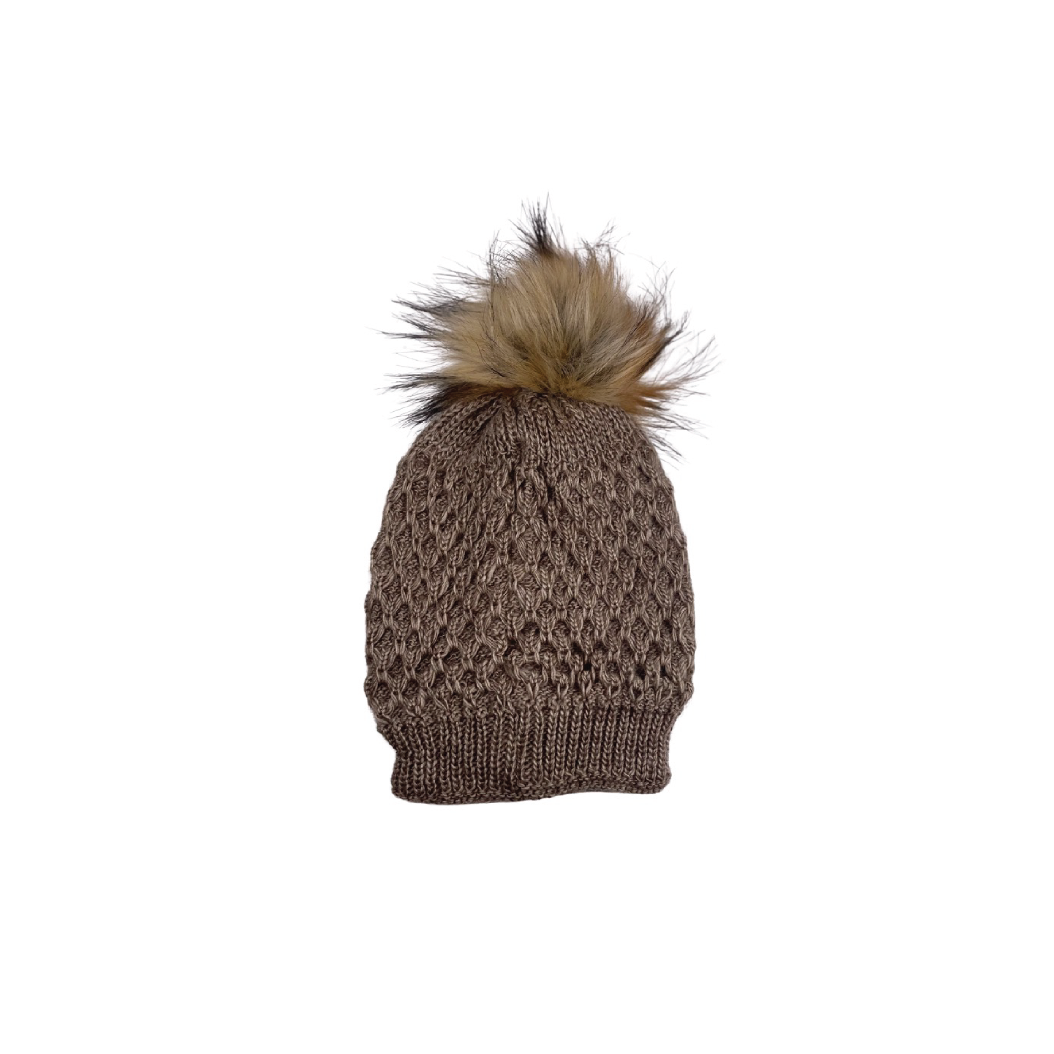 Knitted Beanie - Beige