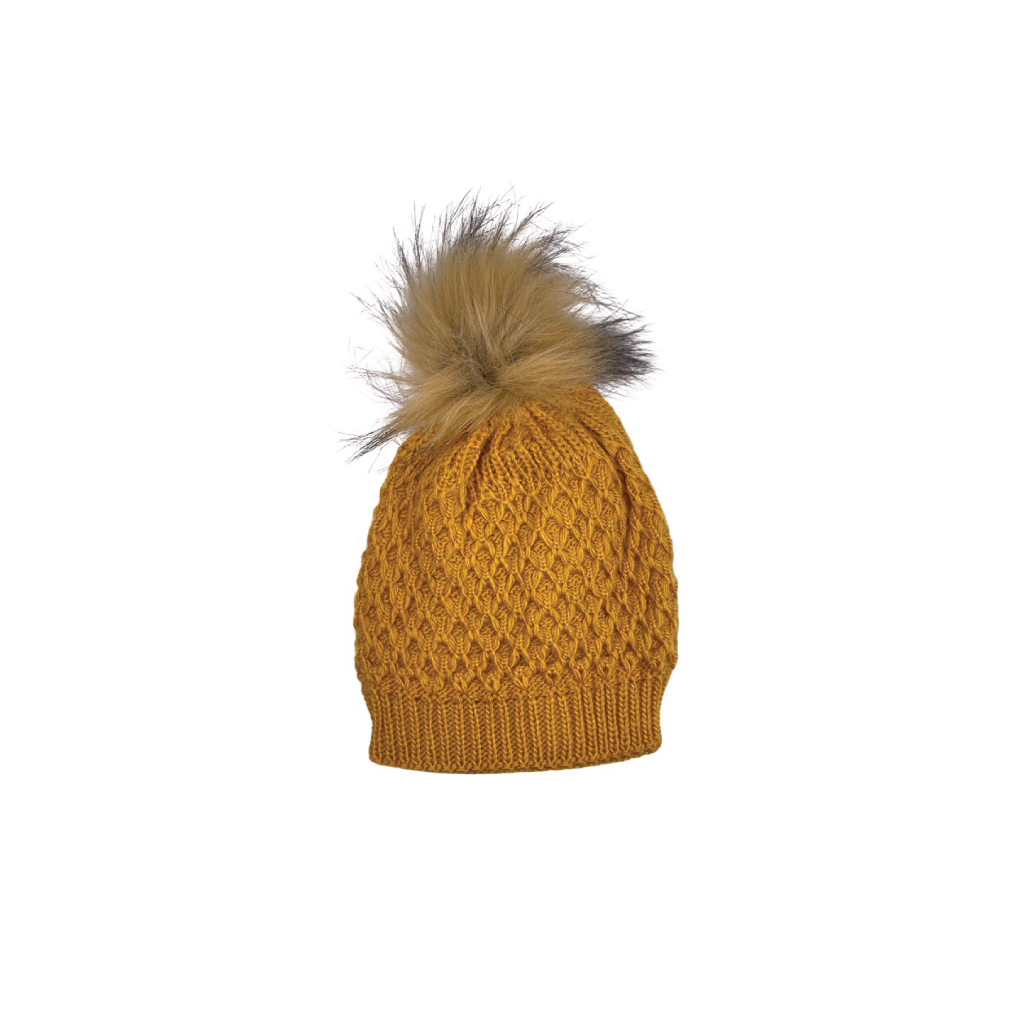 Knitted Beanie - Mustard