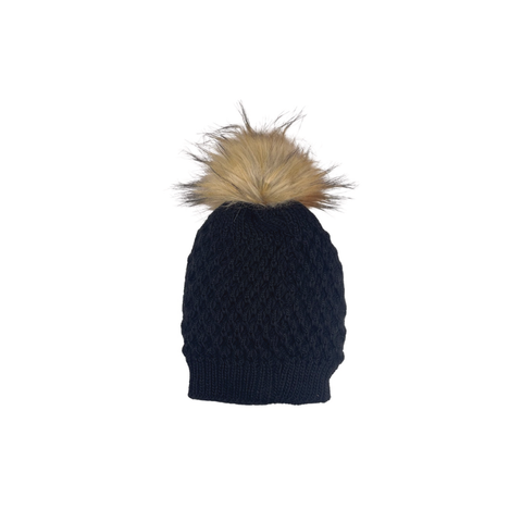 Knitted Beanie - Black