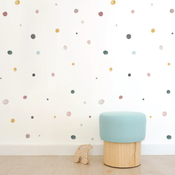 Polka Dots Wall Sticker - Watercolor