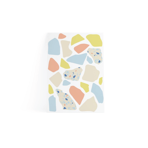 Terrazzo Wall Sticker - Pastel