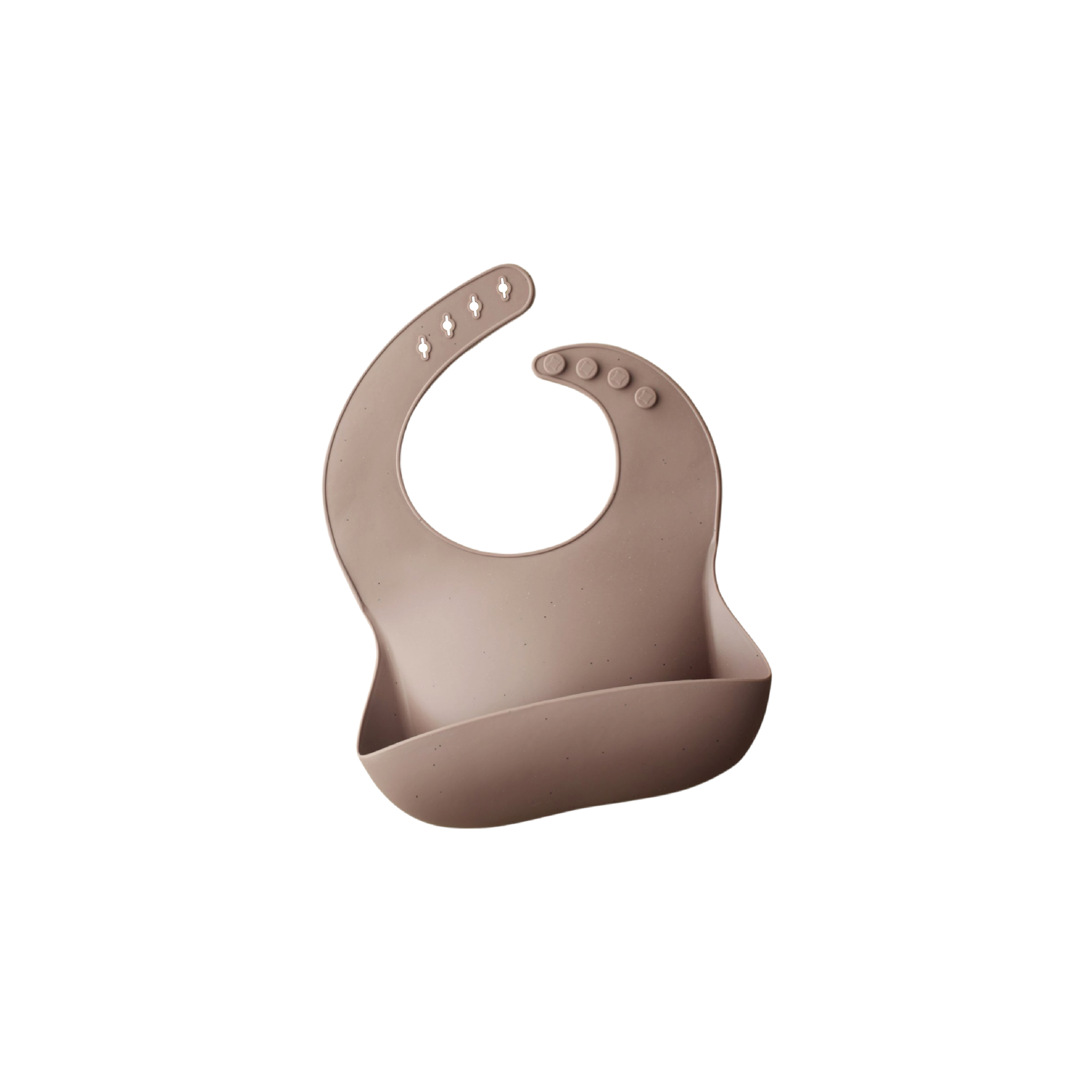 Speckle Silicone Bib - Dusty Mauve