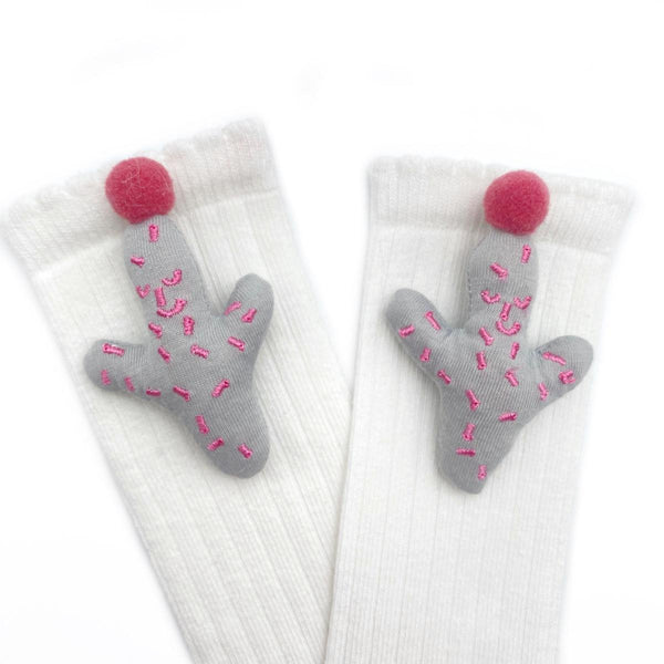 Cactus Socks - White