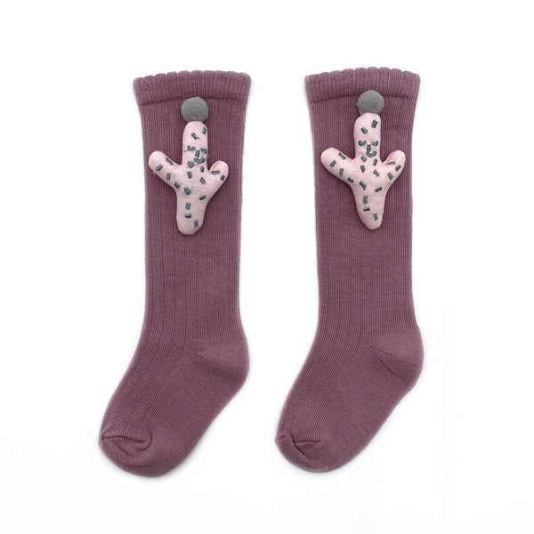 Cactus Socks - Plum