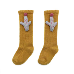 Cactus Socks - Mustard